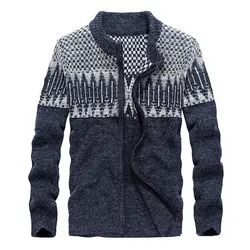 NIANJEEP Роскошные Высокое качество одежда осень-зима Для мужчин s свитера Кардиган Повседневное пальто толстый трикотаж пальто Для мужчин