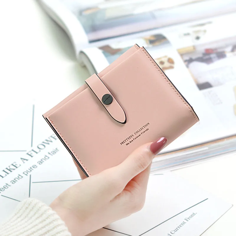 

2019 New Fashion Mini Wallet Womens Short Wallet Student Multifunctional Mini-change Wallet Ticket Wallet Trend