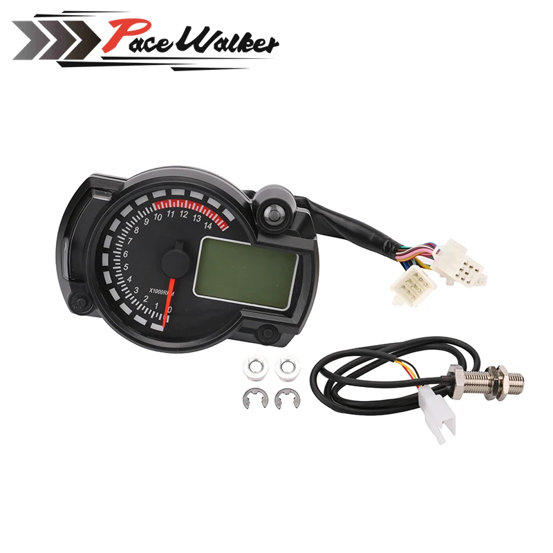 Продажа FREE SHIPPING 2016 2017 15000rpm modern RX2N similar LCD digital Motorcycle odometer speedometer adjustable MAX 299KM H meter