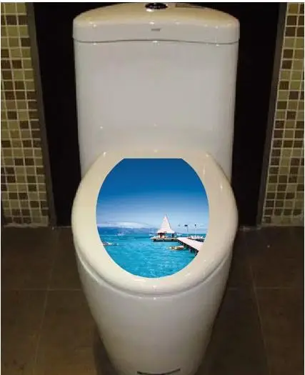 2017 Waterproof toilet paste PVC can remove wall post many optional household adornment | Дом и сад