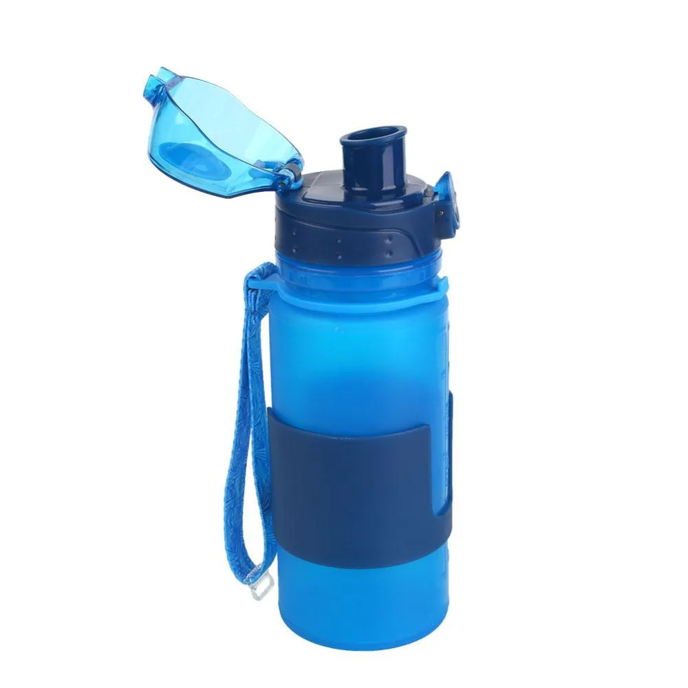 Outdoor Portable 350ML Silicone Foldable Water font b Bottle b font font b Cycling b font