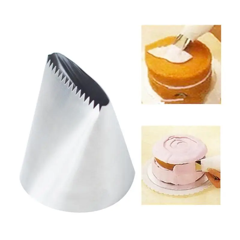 

Extra Large Stainless Steel Nozzle Icing Piping Nozzles Cream Cake Decorating Pastry Tip Fondant Cake Tools Baking Accessories40