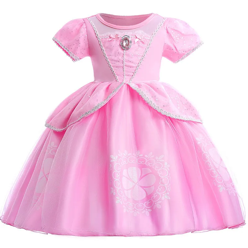 pink tulle princess dress