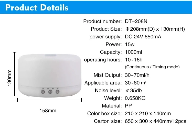 208 Aromatherapy humidifier