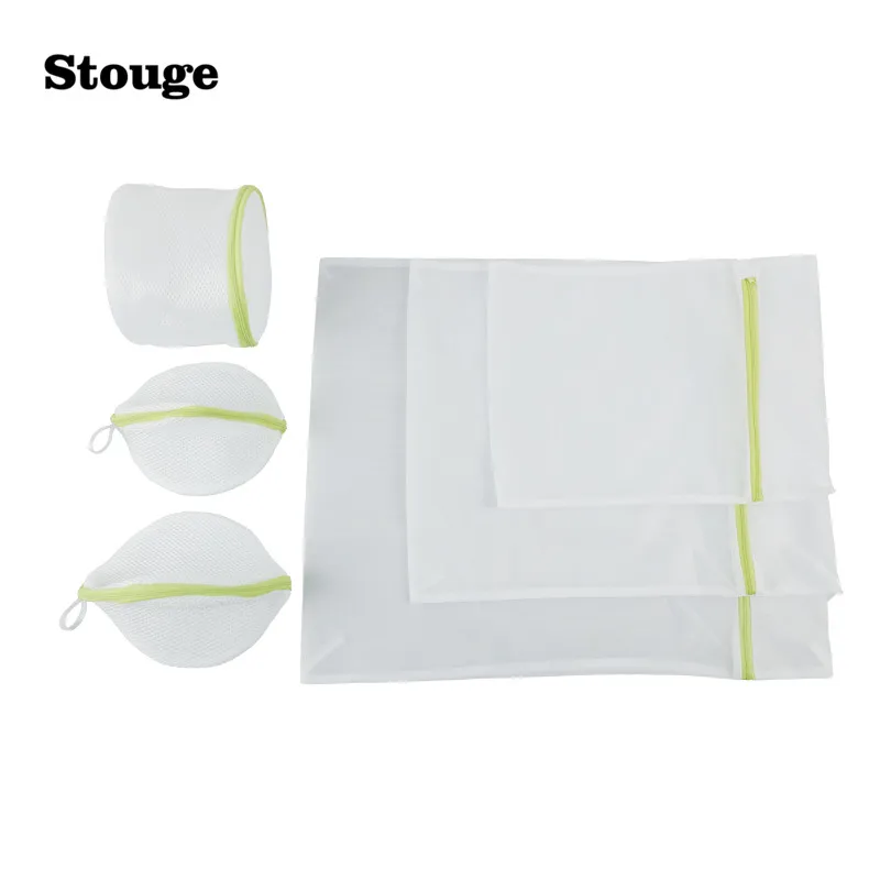 

Stouge 6Pcs/sets Laundry Bag Drawstring Bra Underwear Laundry Bags Washing Net Protecting Zipper Mesh Bra Wash Bag Dropshipping