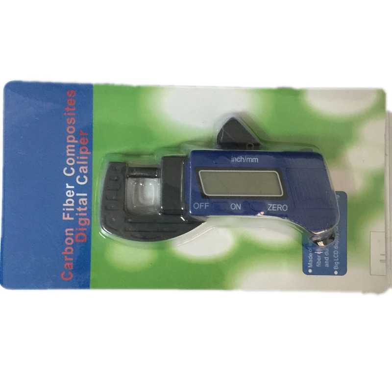 Digital thickness gauge 0-12.7mm 0.01mm mini LCD dial thickness gauge caliper meter carbon fiber composites width measure tools