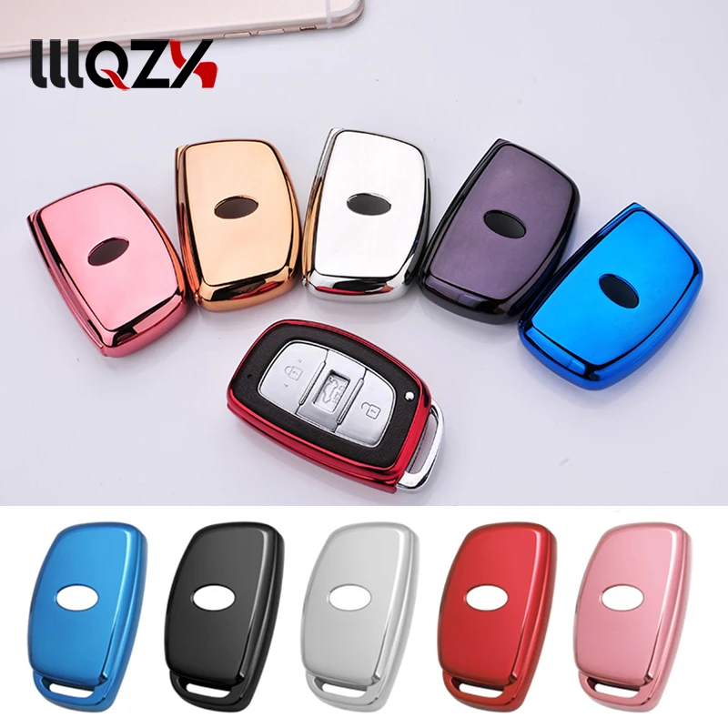 

Car Styling Soft TPU Car Remote Key Cover Fit For Hyundai Creta Ix25 IX35 Avante Mistra Key Case Car Shell Car Accessories