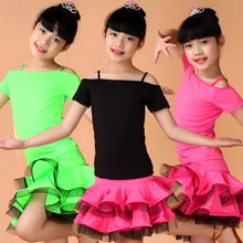 Высокое качество, Размер 90-160 см Высота девочки; дети латинское платье для танцев Танго Сальса платье для танцев es Детские костюмы для латиноамериканских танцев, Одежда для танцев, костюм для ча-ча