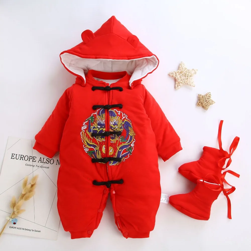 

Baby Clothes Autumn Winter Style Newborn Baby Rompers 2018 New Cotton-padded Baby Boys Girls Jumpsuits Cartoon Infant Overalls