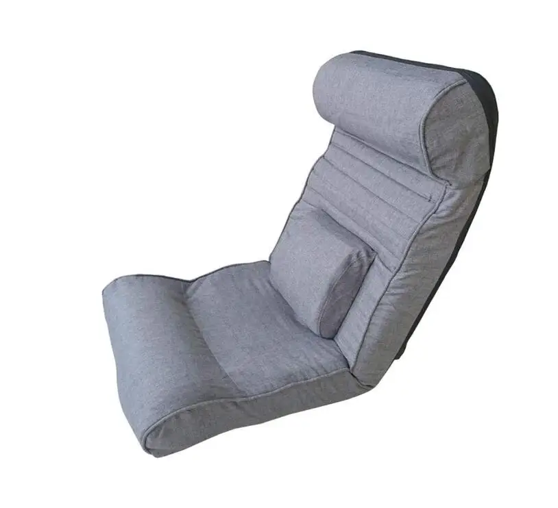  Foldable Floor Chair Lazy Sofa Adjustable Backrest Dormitory Watching TV with Lumbar Pillow 6-Posit