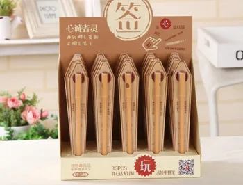 

lovely letter gel pen cute cartoon stationery prize korea office writing student pen needle pen black ink 0.38mm 30pc/lot