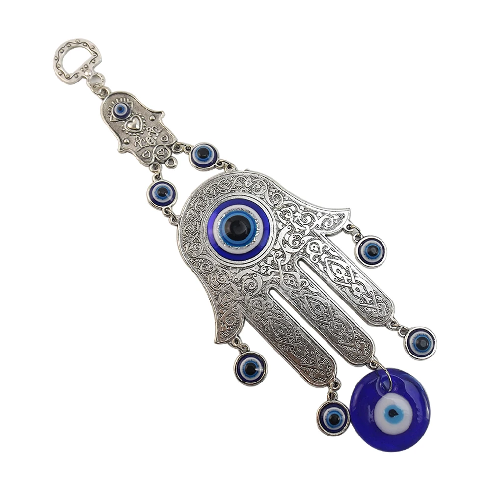 

Fatima Turkey Eye Metal Amulet Wall Home Hanging Decoration Hamsa Hand