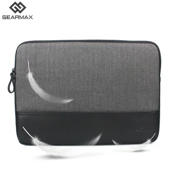 

Gearmax 2017 New Arrival Laptop Sleeve Case 11 12 13 14 15.4 Inch Soft Genuine Leather Notebook Case 13.3 Surface Pro 4 Men Bags