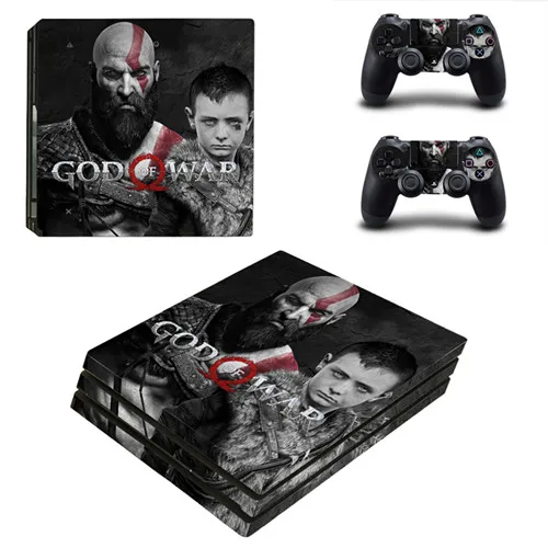 God of War PS4 Pro стикер кожи для sony PS4 Pro playstation 4 и 2 обложки контроллера - Цвет: YSP4P-2148