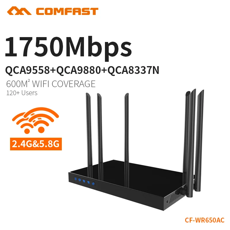 

COMFAST 1750Mbps AC WIFI Router 2.4G+5.8G Enginering AC Manage router 1Wan 4Lan 802.11ac access point wi fi router CF-WR650AC