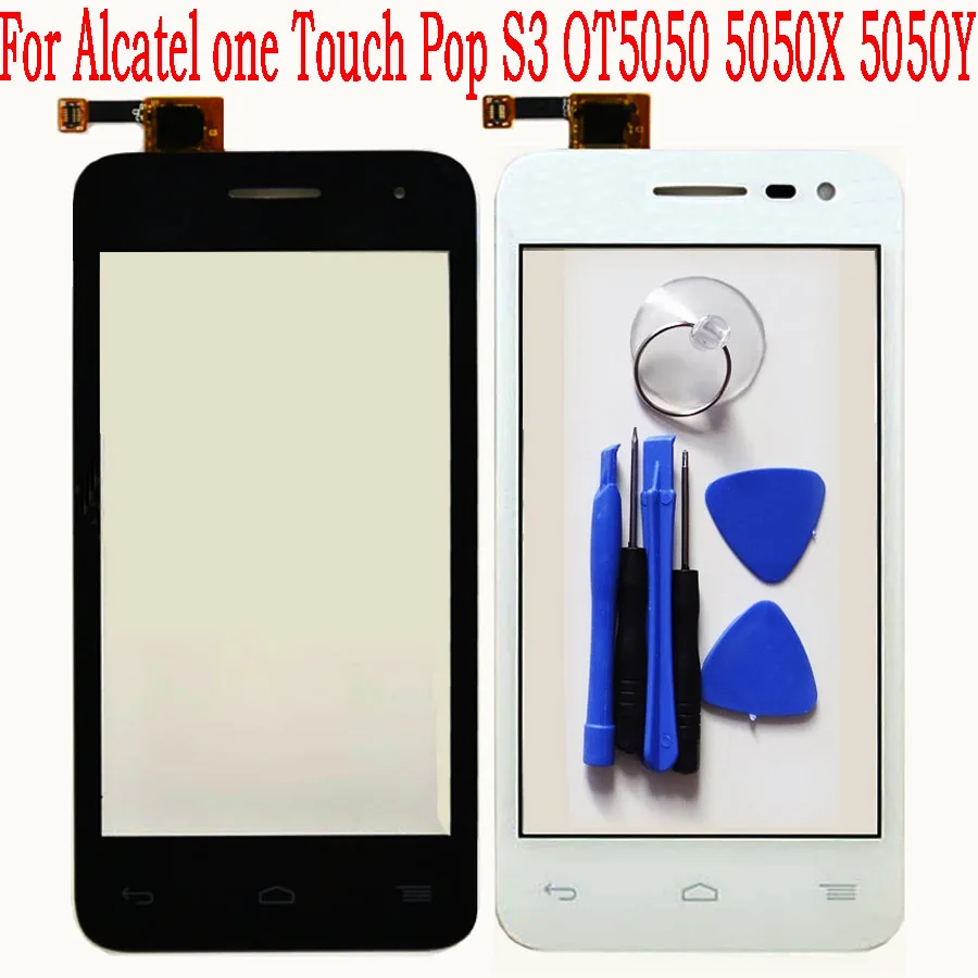 Сенсорный Датчик Для Alcatel one Touch Pop S3 OT5050 OT-5050 5050Y 5050x Экран Стекла Digitizer Передняя
