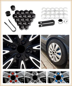 

20pcs car wheel cover screw protector nut dustproof 17 19 21mm for Toyota VIOS LAND CRUISER PRADO COASTER highlander