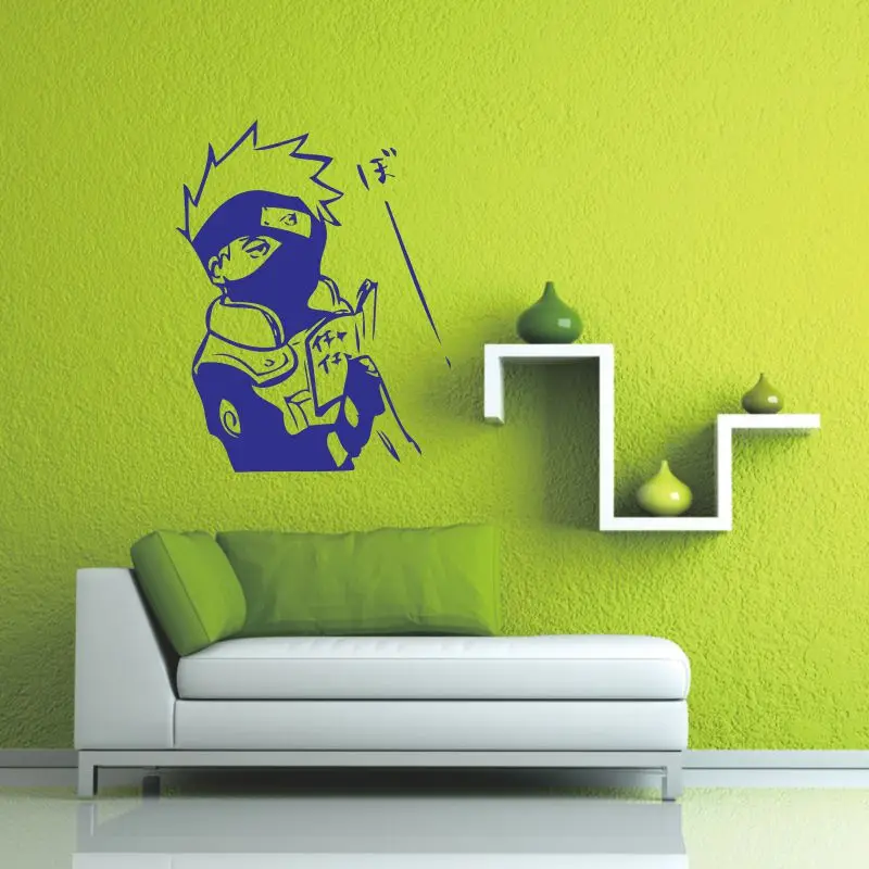 Kakash NARUTO  comics and animation Sticker Logo Decal  Vinyl Wall Decals Pegatina Quadro Parede Decor Mural  Sticker a