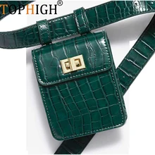 TOPHIGH, новинка, женская мода, крокодиловый узор, кожа, сумка через плечо, Хобо, нагрудная сумка, искусственная кожа, на молнии, сумки-мессенджеры для женщин
