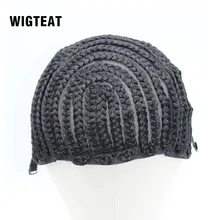 1 шт основа под парик Кепки регулируемый ремень оплетенная Кепка профессиональное наращивание волос инструменты для вязанная косами Для женщин сетки для волос легко Кепки