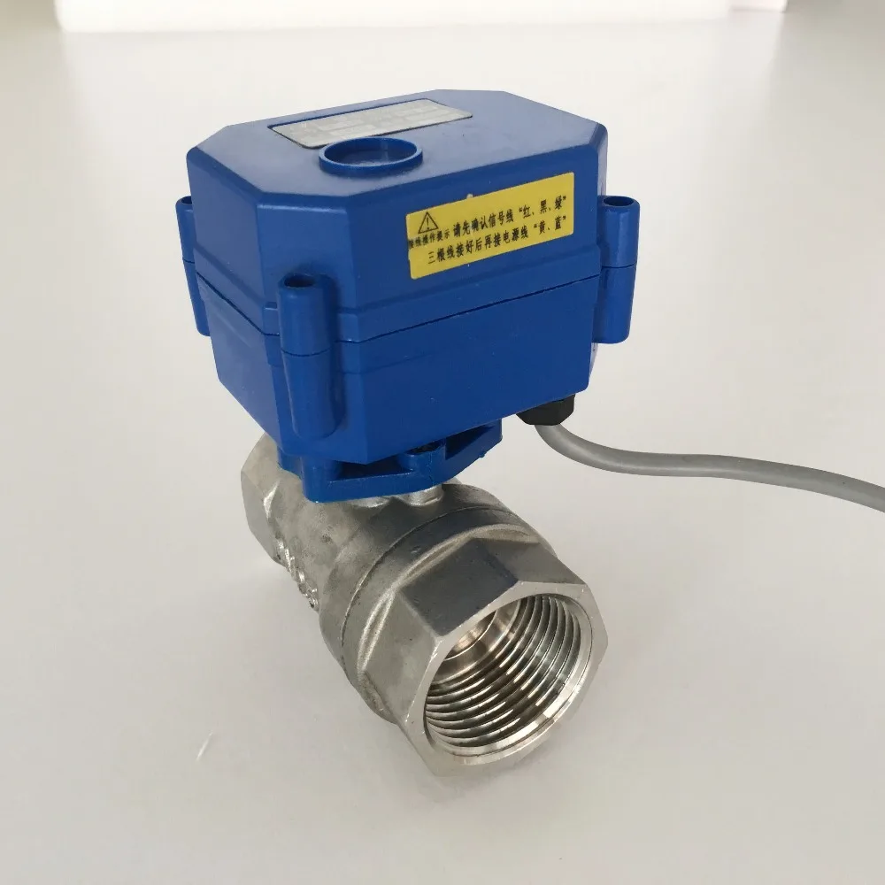 DN15 1/2&quot stainless steel Two Way Electric Ball Valve DC5V DC12V DC24V AC220V CR01 CR02 CR03 CR04 CR05 motorized valve for water |