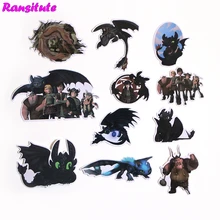 R200 48 шт./компл., футболка с изображением героев мультфильма «Как приручить дракона тапочки в виде персонажа аниме Стикеры DIY Чемодан ноутбук скейтборд мотоцикл велосипед Стикеры