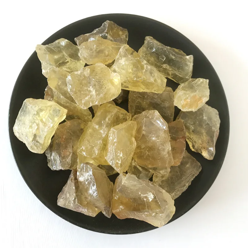 Citrine Natural Yellow Quartz Crystal Stone Rock Gravel Box Aliexpress