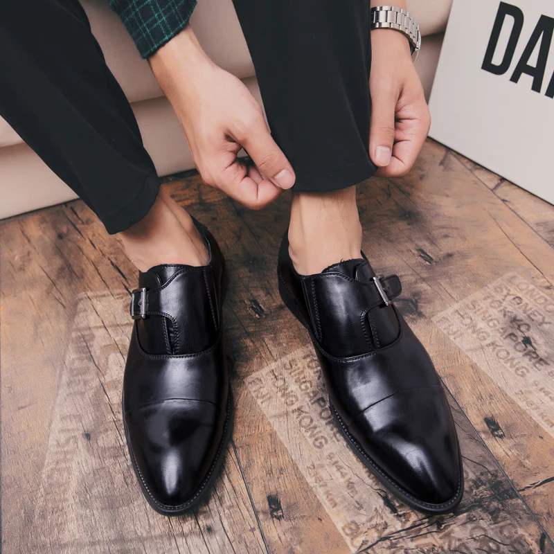 Мужские модельные туфли из натуральной кожи; деловая обувь; уличная Свадебная обувь на шнуровке; Мужские броги с перфорацией типа «bullock breaythable»; модная мужская официальная обувь; 3