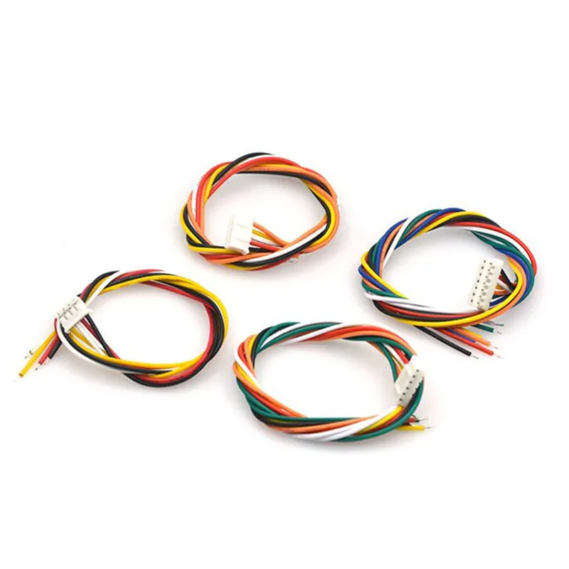 

10PCS/LOT Micro Mini JST 2.0 PH Connector Male Female 2/3/4/5/6/7/8/9/10-Pin Plug With Wires Cables Socket 300MM 26AWG PH-2.0