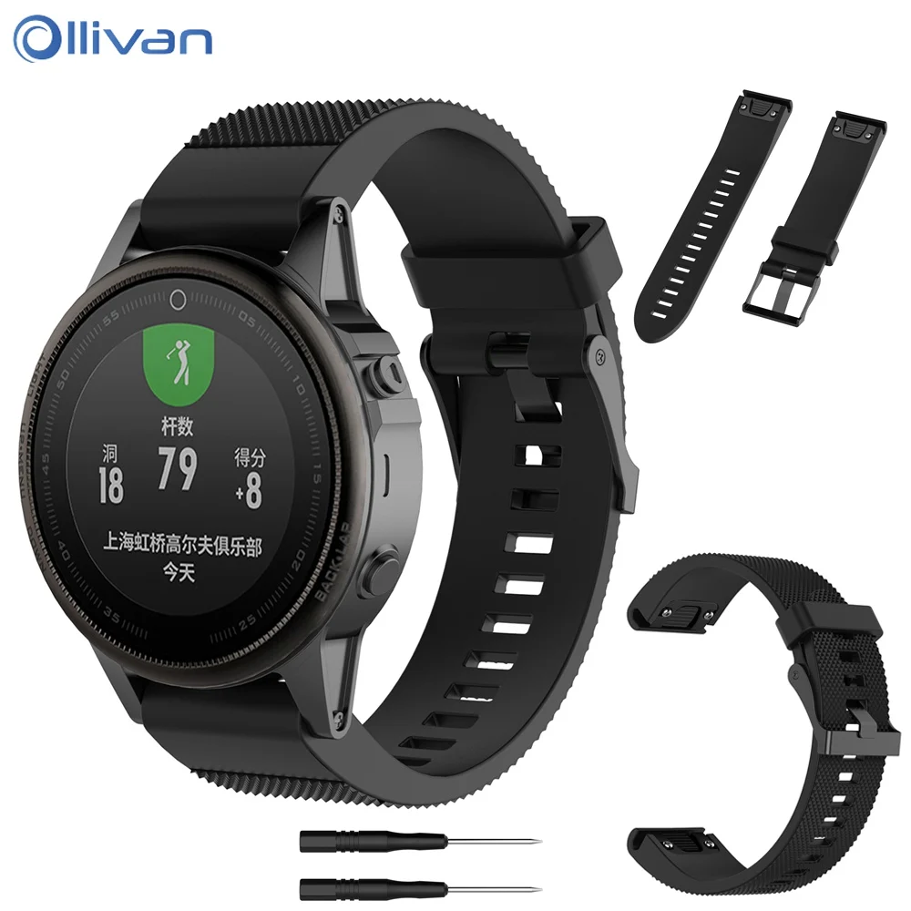 Ollivan Coloful силиконовый ремешок для Garmin Fenix 5S ремешок замена запястье ремешок браслет для Fenix 5S