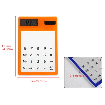 

Stationery Card Portable Calculator Mini Handheld Ultra-Thin Card Calculator Solar Power Small Slim Pocket Calculator