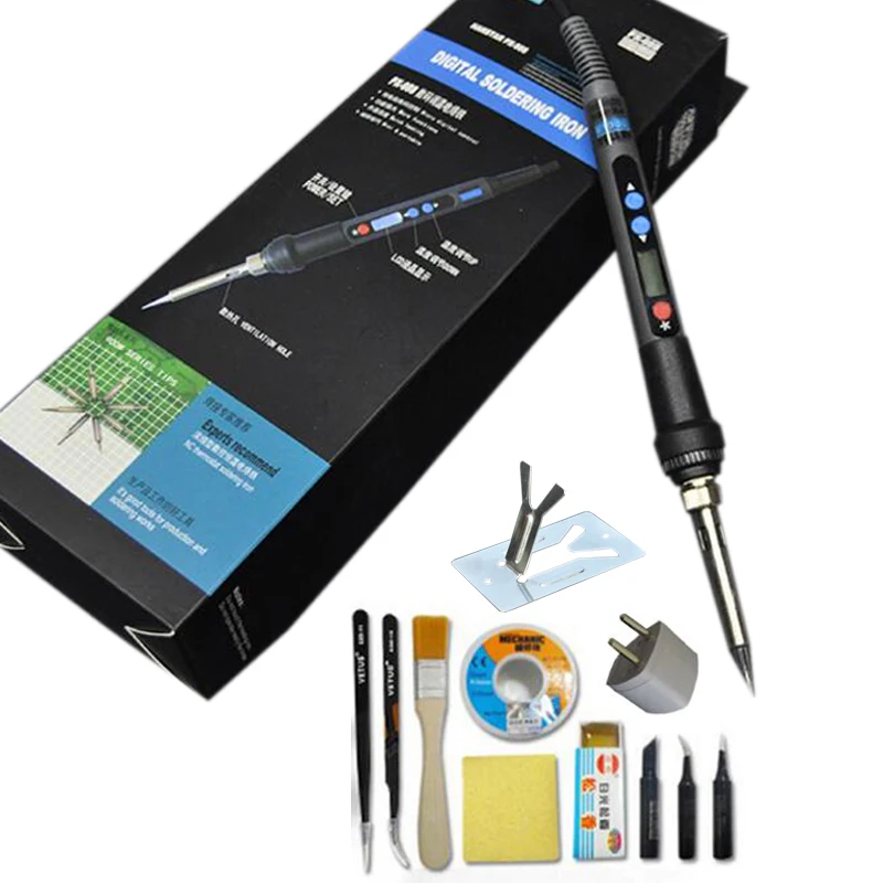 220V 90W Digital Electric Soldering Iron Kit With