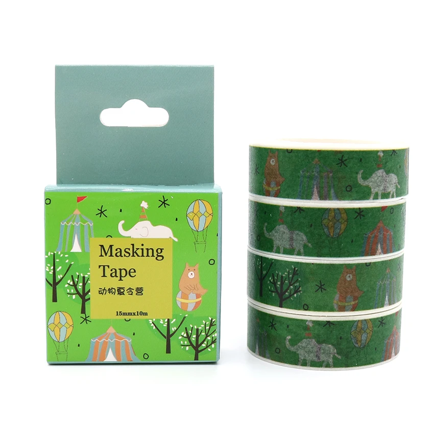 Box Package Animals In The Forest Washi Tape Masking Tape Decorative
