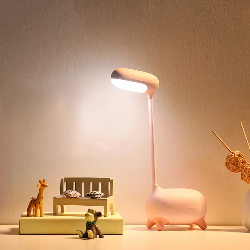 

Animals Table Lamps LED Touch On/off Switch Desk Lamp Children Eye Protection Student Study Reading Rechargeable Bedside Lamps