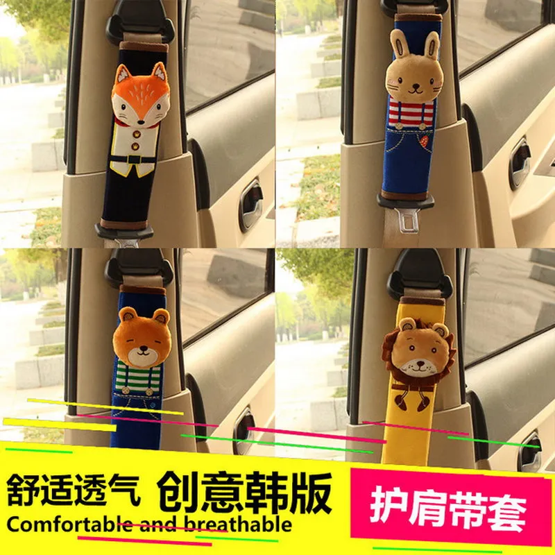 

Creative interior car accessories personalized decorative seat belt shoulder cover insurance belt set universal cute cartoon