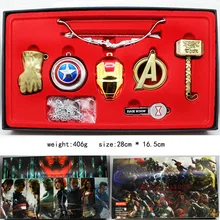 Marvel Toys The Avenger Super Hero Thor Axe Captain Thanos Gloves Spider Man Iron Man Action Figure Model Toy Dolls anime movie figure the avenger iron man gloves with light cosplay tool action figure collectible model toys for boys