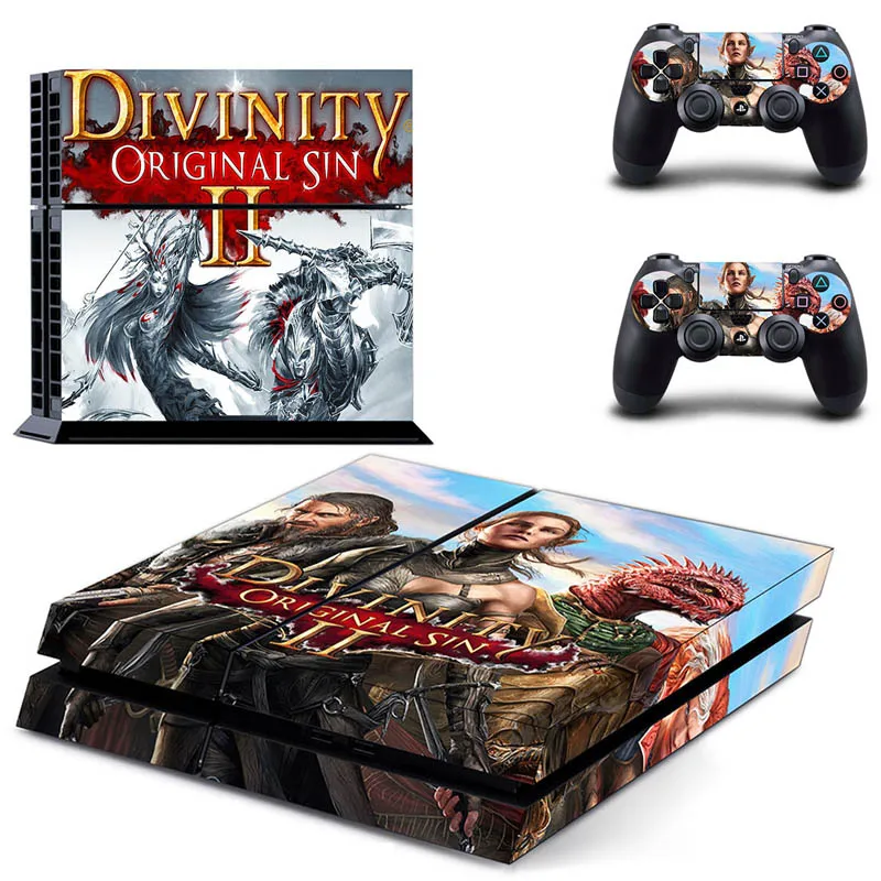 Виниловая наклейка Divinity для консоли Sony Playstation 4 и 2 контроллеров PS4 | Электроника