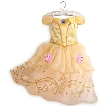 Fashion girls party dresses age 3 to kd 9 belle cinderella rapunzel custom princess dresses