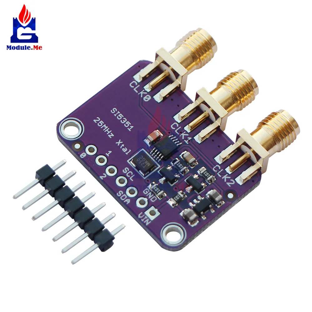 Флуоресцентная плата для генератора флуоресцентная Arduino IDE Si5351A Si5351 I2C 25 мгц 8 кгц