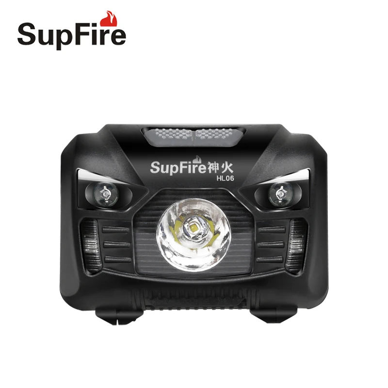 Фонарь для вспышки Linterna LED Supfire HL06 USB фонарь головы велосипеда Olight Surefir Nicron