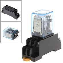 8 Pin PYF08A MY2NJ Com Base de AC 220/240 V Bobina Power Relay DPDT