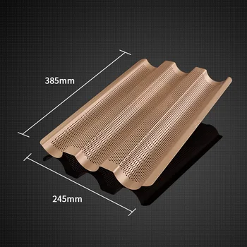 

3 Groove Non-stick Baguette Baking Tray Loaf Mould French Bread Pan Bake Tools