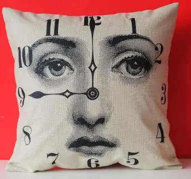 Европейский стиль Подушка fornasetti Piero Coussins персонаж книга абстрактное искусство креативное украшение подушки для офисного стула - Цвет: A16