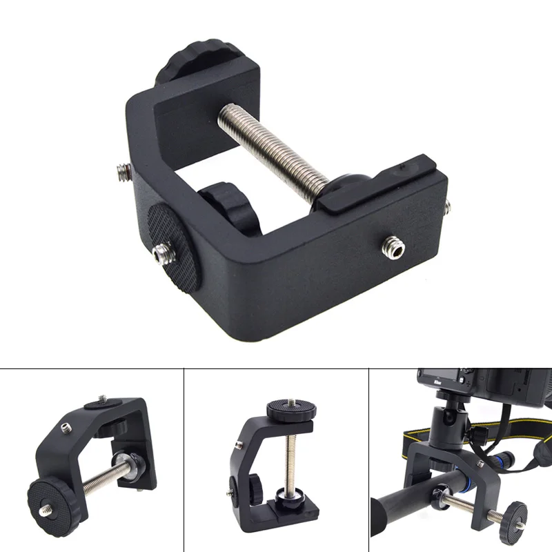 

Metal Heavy Duty Photo Studio Light Stand C Clamp Clip Bracket with 1/4 Srew CLH