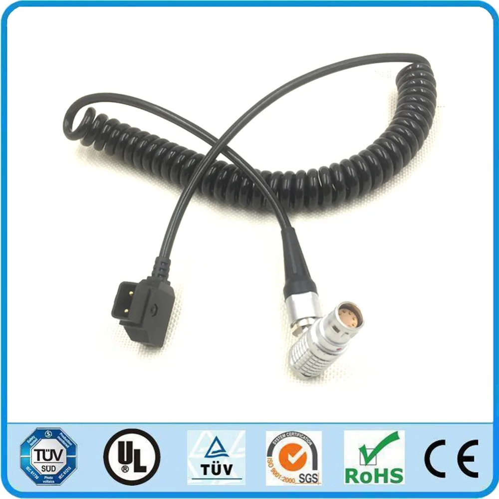 ALEXA Mini Camera Power Cable Right Angle 8 Pin Female to Dtap Spring Cable