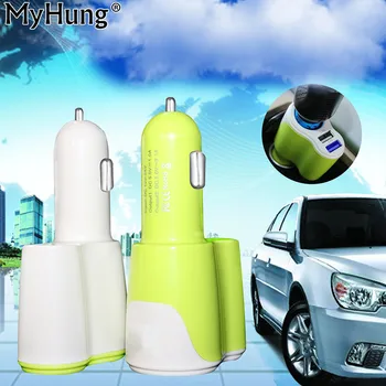 

2 USB Multifunctional 3 in 1 5V 3.1A Car Charger Adapter For iPhone iPad Samsung 12V-24V Car Cigarette Lighter Socket Adapter