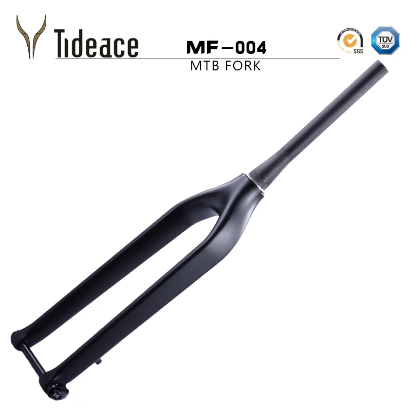 Tideace углеродная жесткая MTB вилка 29er коническая 1 1/2 с сквозной осью шлифовальная 15
