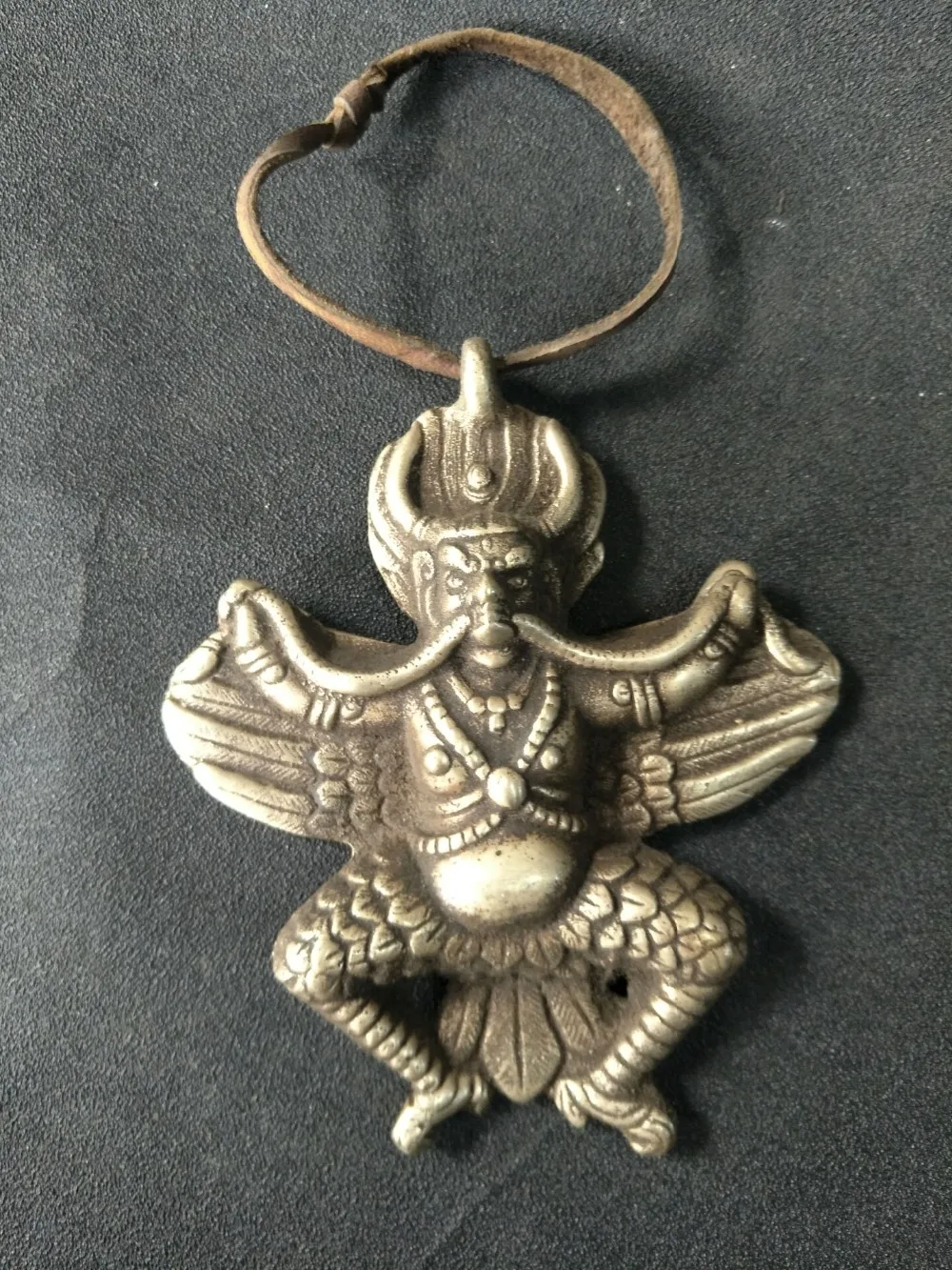 

Antique collection Old Tibet silver Eagle god talisman statue , free shipping