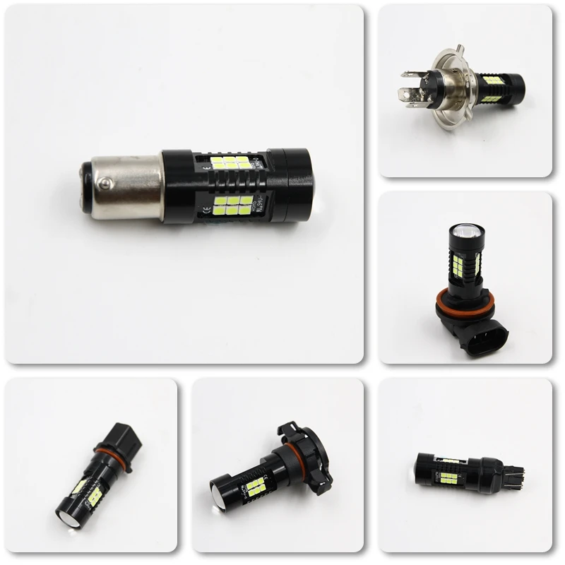 Светодиодные лампы BAY15D BA15S 2 шт. супер яркие CANBUS H8 H11 9006 PSX24W 5202 автомобильный