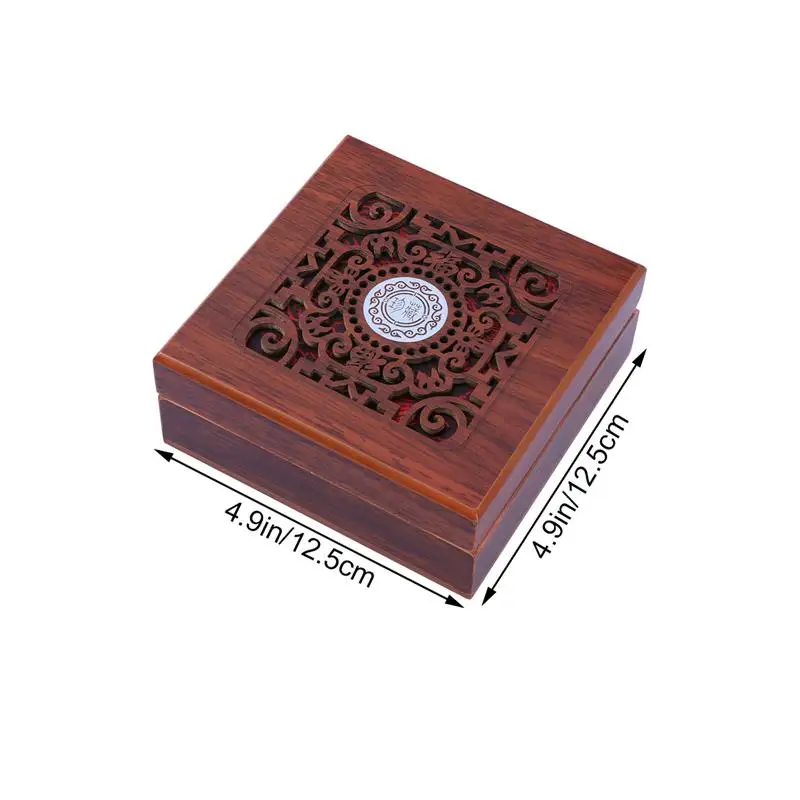 1 шт. Деревянная Шкатулка резная изящная подарочная коробка для хранения браслетов Часы Броши браслеты